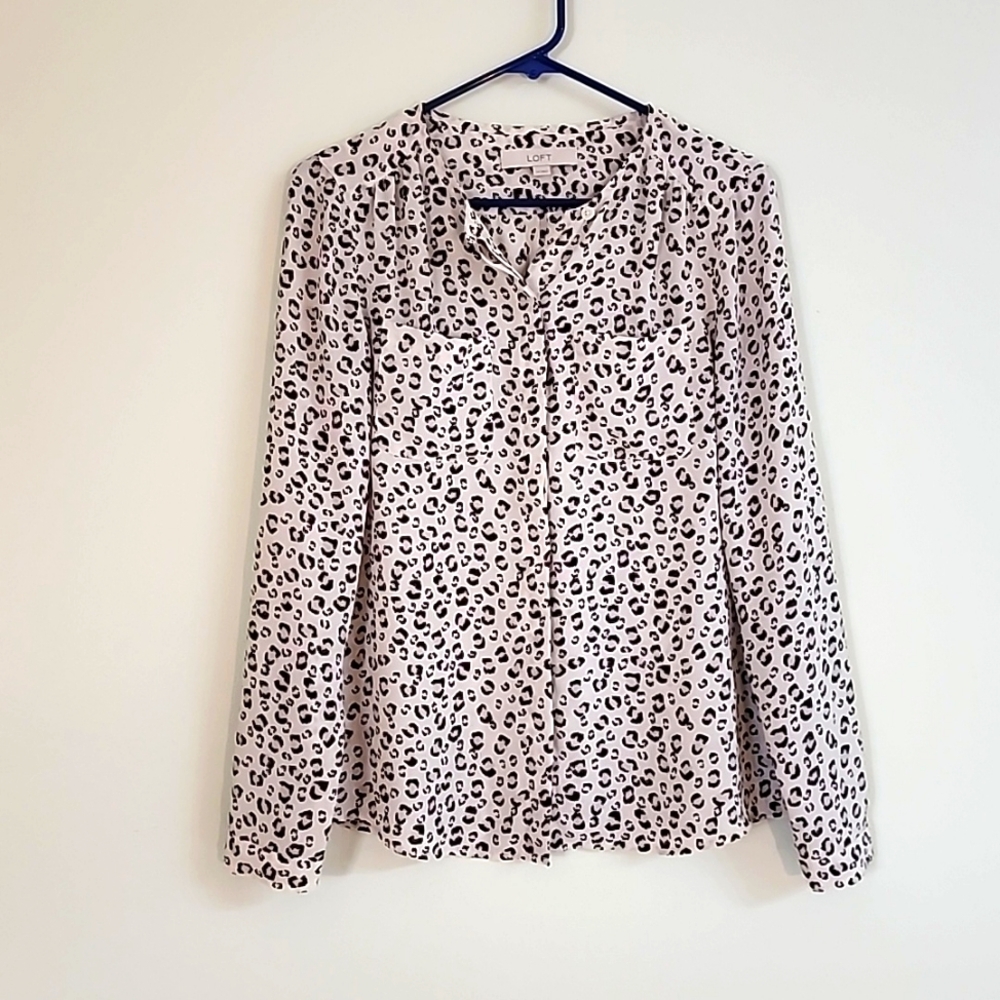 Loft Leopard Print Women's Blouse